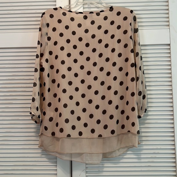 Polka Dot Tie Front Blouse ⚫️⚫️⚫️ - Picture 2 of 6